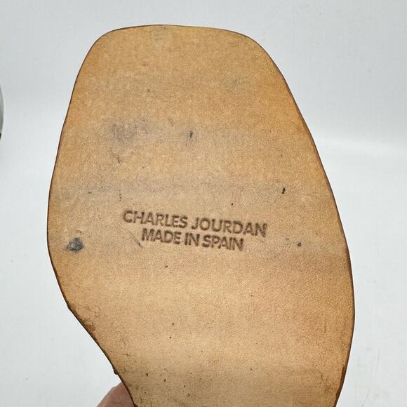 Vintage CHARLES JOURDAN Wicker Platform "Pin-up" Strappy Sandals - Picture 7 of 11
